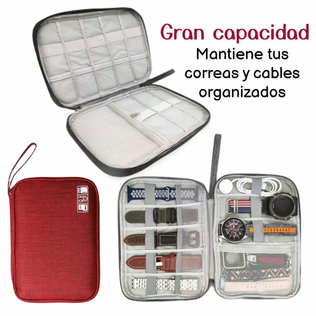 Bolsa organizadora para correas - Rojo - Imagen 2