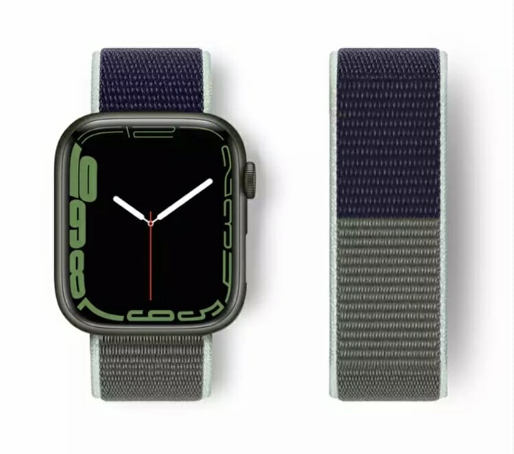 Correa de nylon estilo loop – Gris/Azul