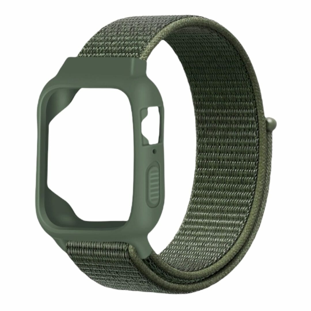 Correa de nylon con case protector lateral – Verde Militar