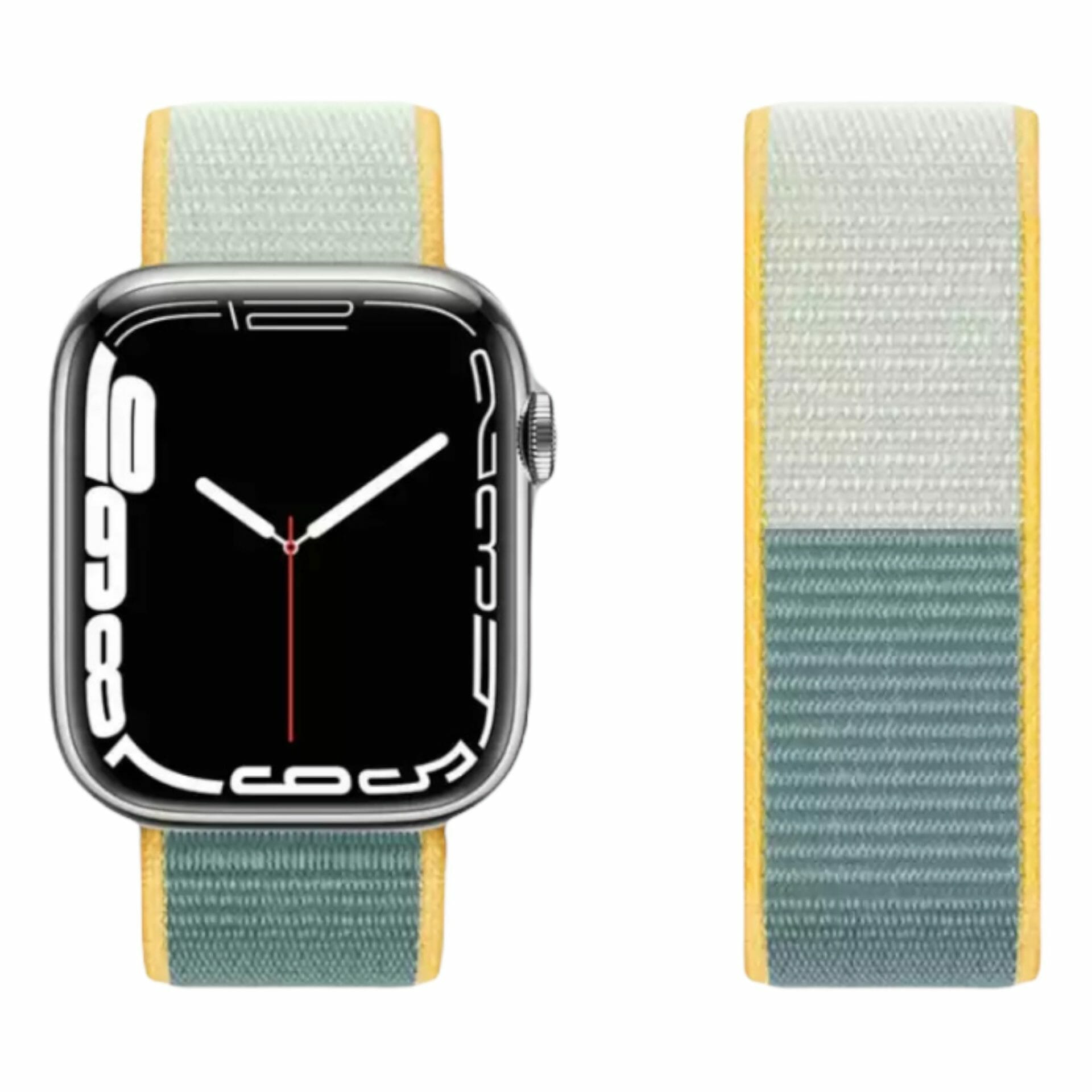 Correa de nylon estilo loop – Verde/Gris