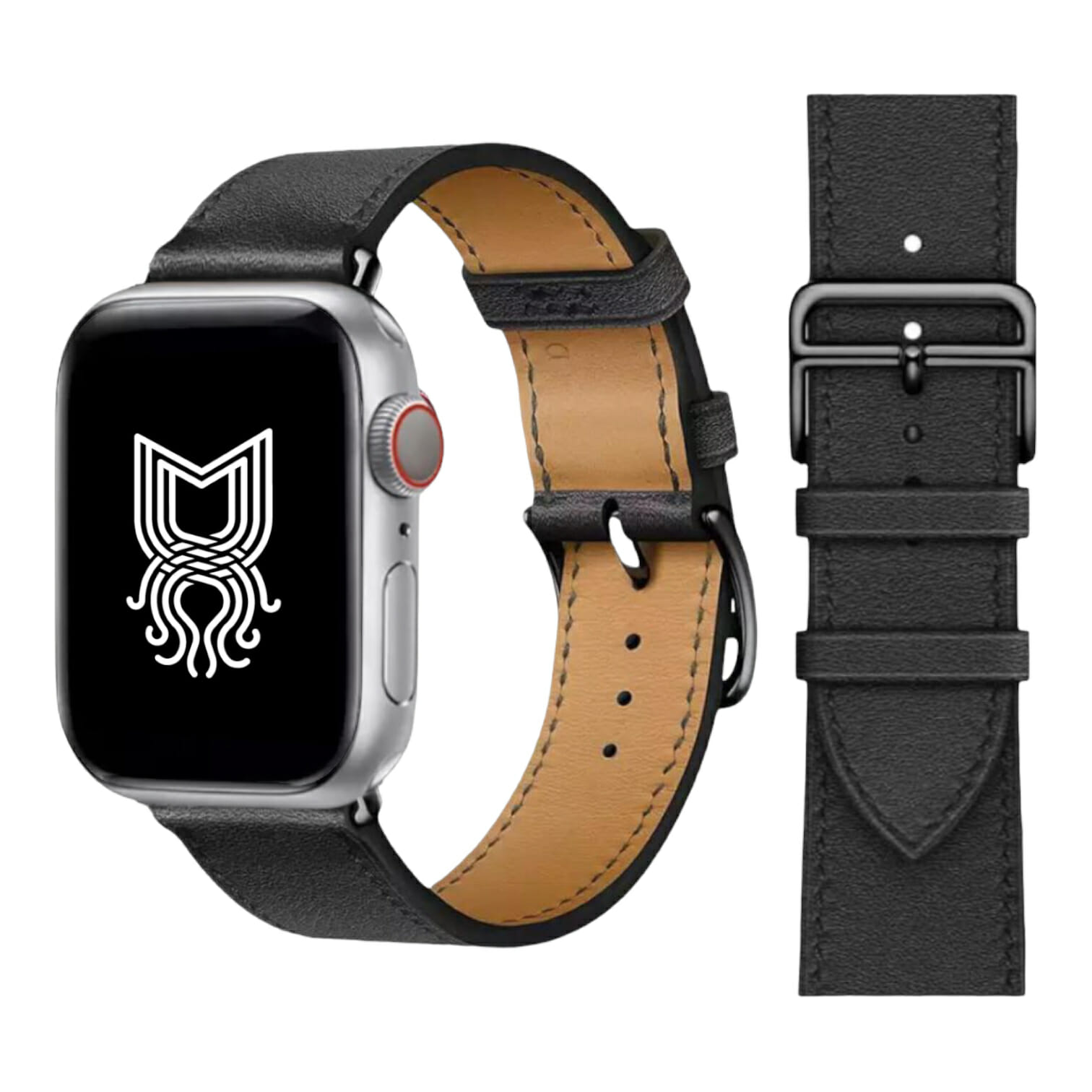 Correa estilo piel – Negro