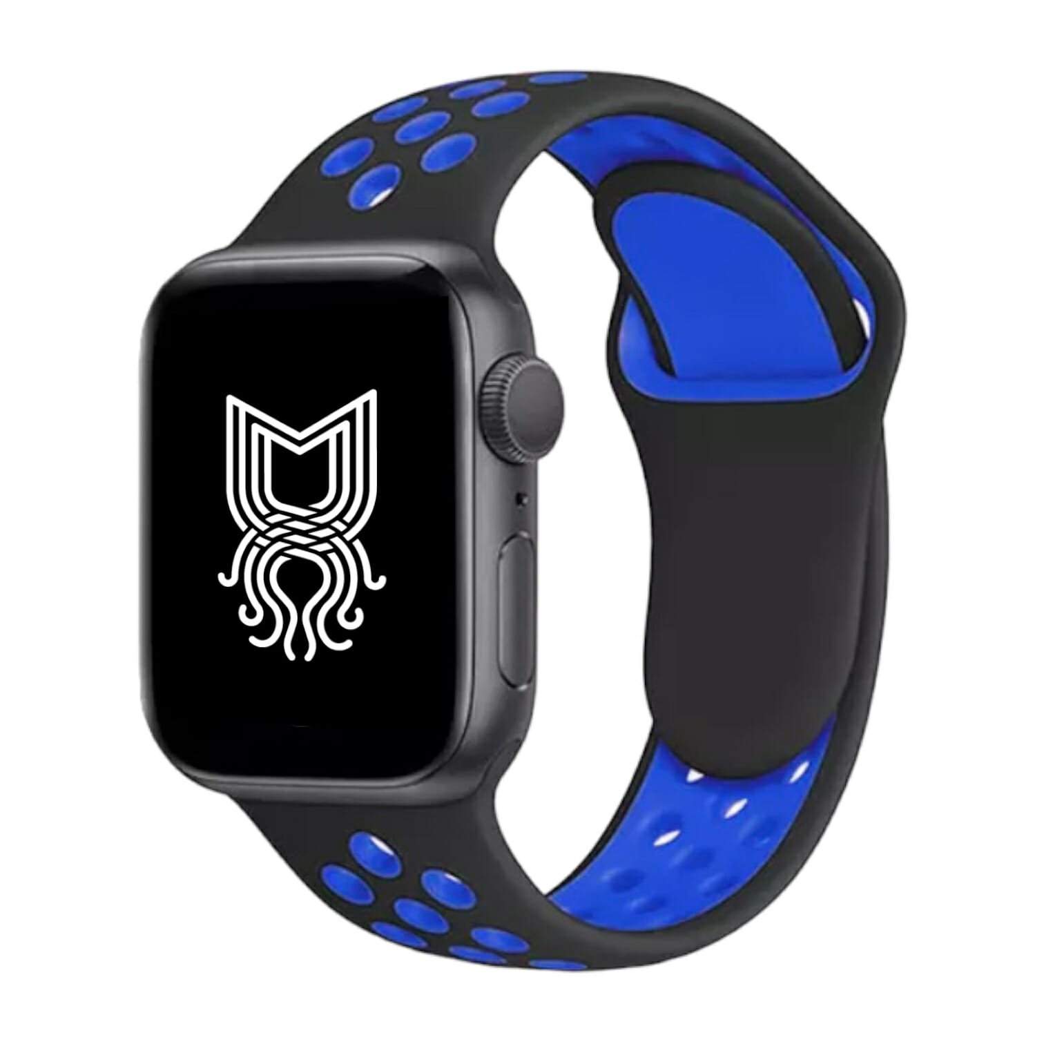 Correa estilo sport – Negro / Azul