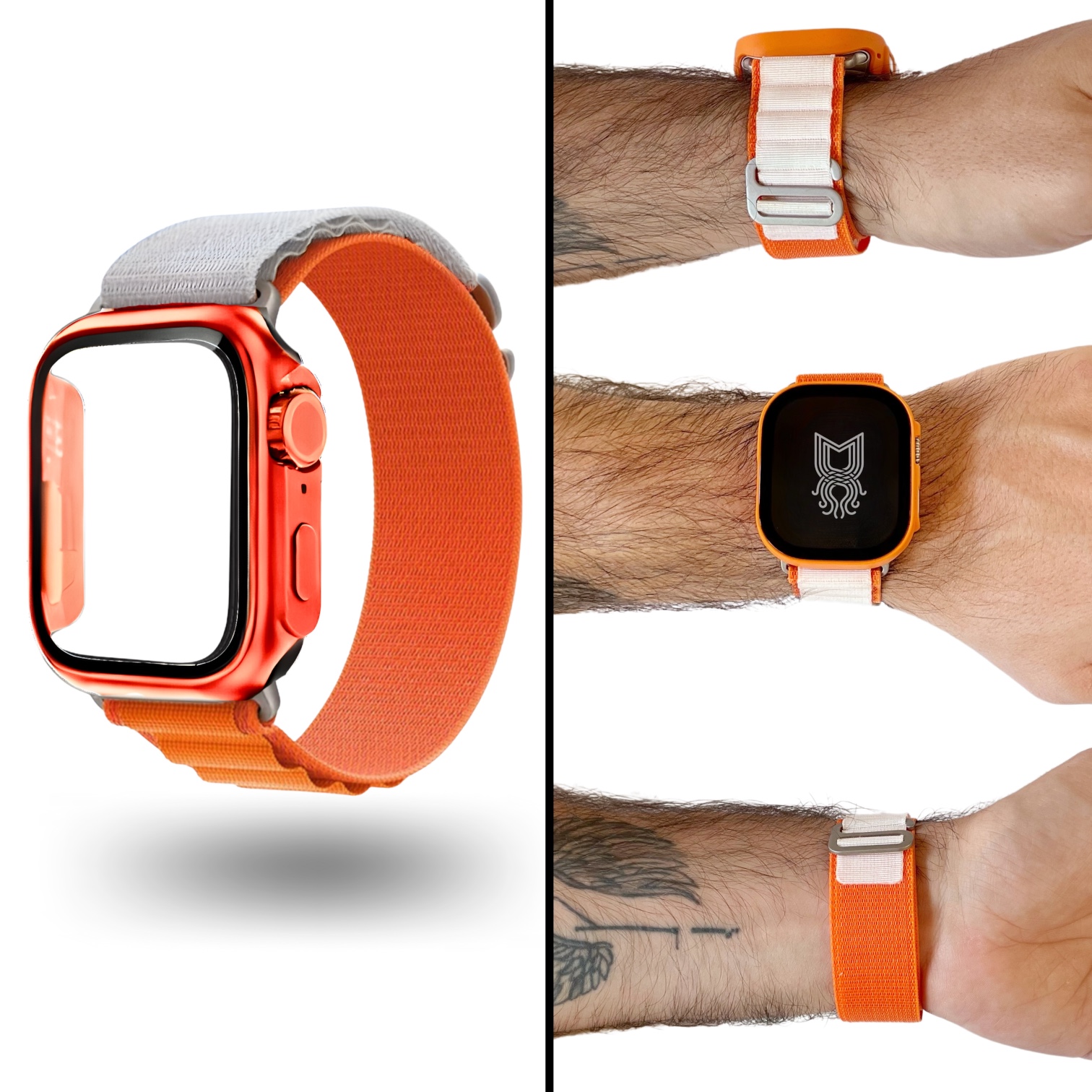 Correa Alpine con Case - Naranja/Blanco - Image 2